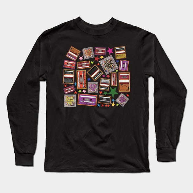 Cassette Tapes Long Sleeve T-Shirt by EunsooLee